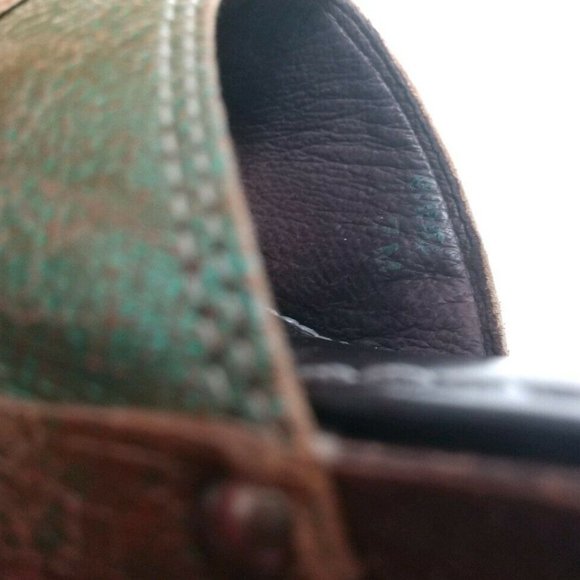 DONALD J PLINER Wedge Olive Green Slides Sandals 7 - Picture 10 of 12